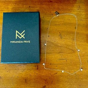 Miranda Frye Shae necklace in yellow gold. Excellent condition worn less than 3x